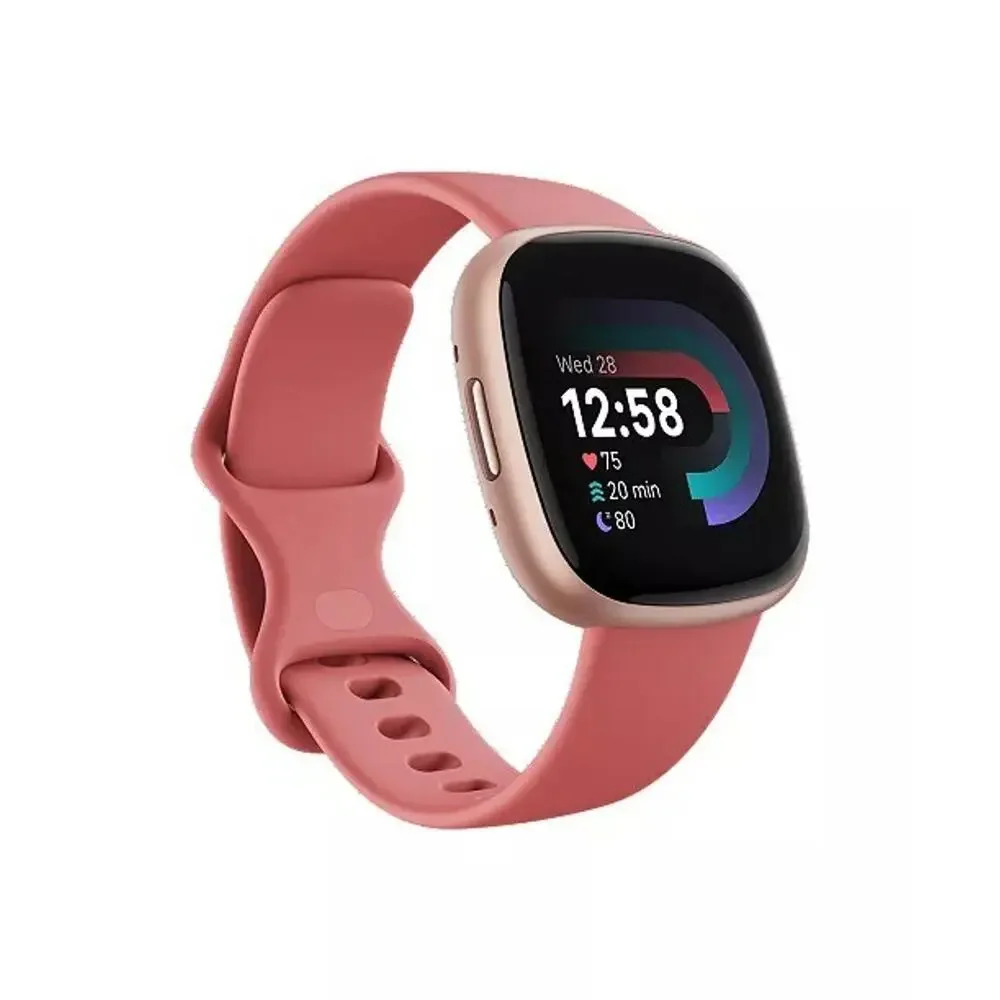 FitbitVersa 4 Pink Sand Copper Rose Smartwatch